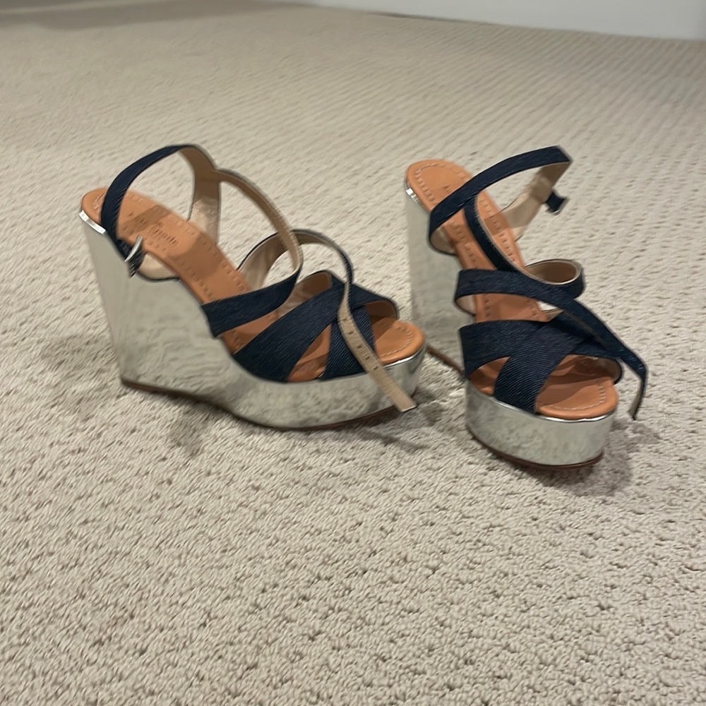 Kate Spade, brand new, silver with jeans combo, very stylish